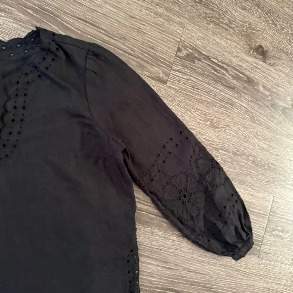 J. Crew Bungalow Embroidered Top